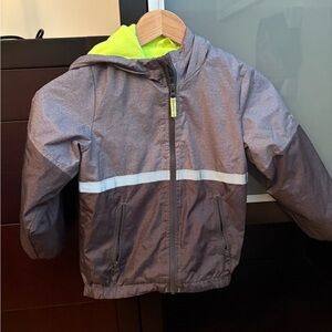 OshKosh B'gosh Reflective Gray Jacket with Neon Accents